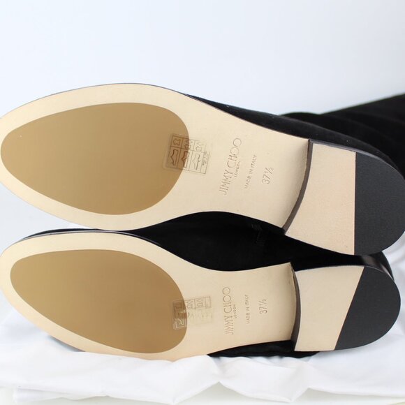 NEW JIMMY CHOO Myren Stretch Suede Over-the-knee Boots - Picture 14 of 16